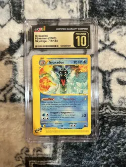 CGC 10 PRISTINE Gyarados 2003 Skyridge 11/144 Pokemon Card - Image 1