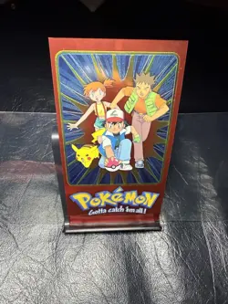 2000 TOPPS ASH 2 OF 5 SERIES 2 TV ANIMATION TIN TOPPER POKEMON CARD - Image 1