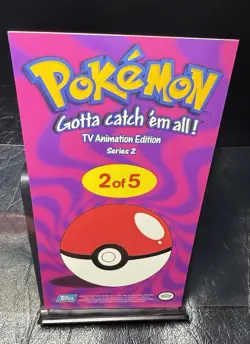 2000 TOPPS ASH 2 OF 5 SERIES 2 TV ANIMATION TIN TOPPER POKEMON CARD - Image 2