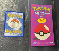 2000 TOPPS ASH 2 OF 5 SERIES 2 TV ANIMATION TIN TOPPER POKEMON CARD - Image 4