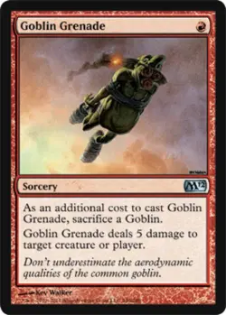 Goblin Grenade -Foil Medium Play MTG Magic 2012 Core Set - Image 1