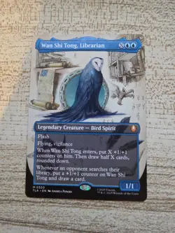 Wan Shi Tong, Librarian (Borderless) #320 (NM) TLA Magic MTG Mythic Borderless - Image 1