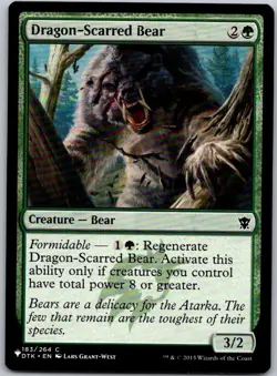 Magic the Gathering Dragon-Scarred Bear Mystery Booster List Free Shipping! - Image 1