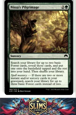 Magic the Gathering MTG Magic Origins Nissa's Pilgrimage #190 Buy 2 Get 1 - Image 1