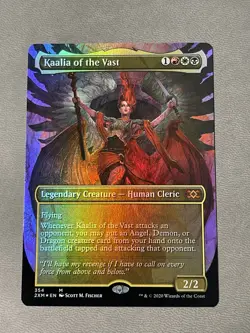 MTG Double Masters - Kaalia Of The Vast Borderless FOIL NM - Image 1