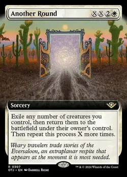 MTG ANOTHER ROUND EXTENDED ART Outlaws of Thunder Junction NM - Image 1