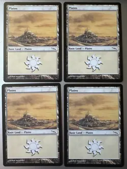 4x Plains #288 (NM) Mirrodin Common MRD Magic the Gathering MTG Playset - Image 1