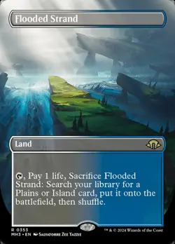 MTG Modern Horizons 3 BORDERLESS R Flooded Strand #0353 - Image 1