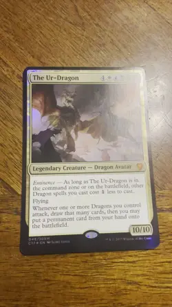 Magic The Gathering - FOIL - OVERSIZED - The Ur-Dragon - Commander 2017 - Mythic - Image 2