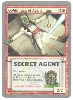 Magic_the_gathering Unhinged Goblin Secret Agent #79 2004,MTG,LP Common - Image 1