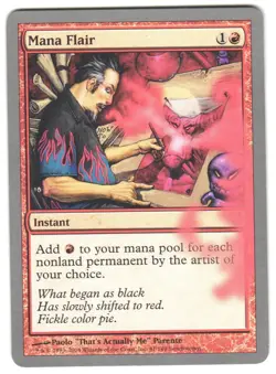 Magic_the_gathering Unhinged Mana Flair #81 2004,MTG,LP Common - Image 1