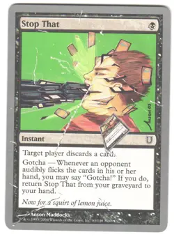 Magic_the_gathering Unhinged Stop That #63 2004,MTG,LP Common - Image 1