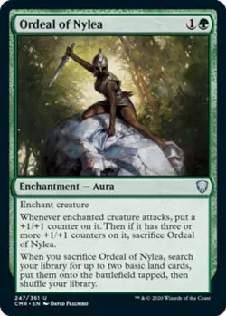 Ordeal of Nylea - Foil - Commander Legends #247/361 MTG Magic The Gathering - Image 1