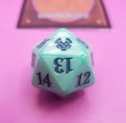 Theros: Beyond Death - Pearlescent Teal Large d20 - Countdown Di - Magic MTG - Image 2