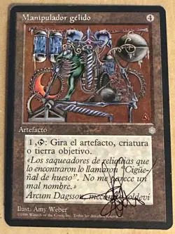 MTG ARTIST PROOF Spanish Icy Manipulator AP Sketch Art Amy WEBER Magic - Image 2
