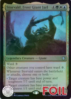 MTG Storvald, Frost Giant Jarl (55) | NM Foil | Adv Forgotten Realms {AFC} - Image 1