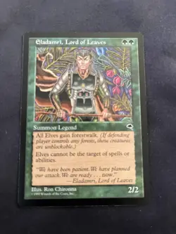 MTG Magic The Gathering Tempest Eladamri, Lord of Leaves Lightly Played LP - Image 1