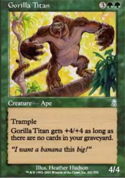 Gorilla Titan - Foil Magic mtg Moderate Play, English Odyssey x1 - Image 1