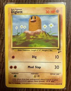 Pokemon TCG Base Set 2 LOT OF THREE CARDS: Gastly Diglett And Weedle - Image 2