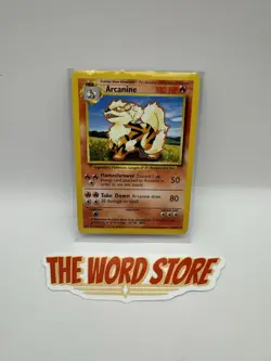 Pokemon TCG Arcanine Base Set 23/102 Regular Unlimited Uncommon - Image 1