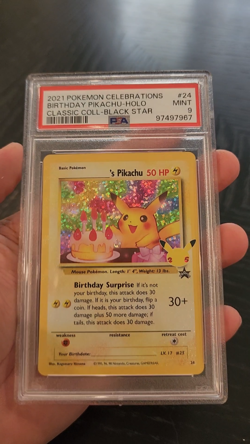 BIRTHDAY PIKACHU - HOLO - PSA 9 - 2021 POKEMON CELEBRATIONS CLASSIC COLLECT #24 - Image 2
