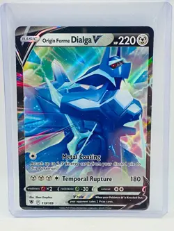 Pokemon Astral Radiance Origin Forme Dialga V Full Art 113/189 - Image 1