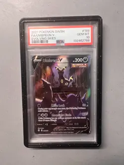 Pokemon Umbreon V Evolving Skies Full Alt Art #189 PSA 10 Gem Mint - Image 1