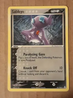 Pokemon Sableye 31/110 ex Holon Phantoms NM-MT See Pictures - Image 1