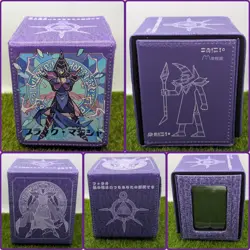 Deck Box Yugioh Black Magician Felt Leather Purple 100+ Card Dark Reserved - Image 1