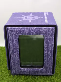 Deck Box Yugioh Black Magician Felt Leather Purple 100+ Card Dark Reserved - Image 3