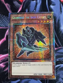 Yu-Gi-Oh! Gearfried the Iron Knight BLMM-EN004 (Starlight Rare) 1st Edition NM - Image 2