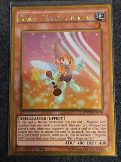Yu-Gi-Oh! Berry Magician Girl MVP1-ENG14 1st Edition Gold Rare VLP - Image 1