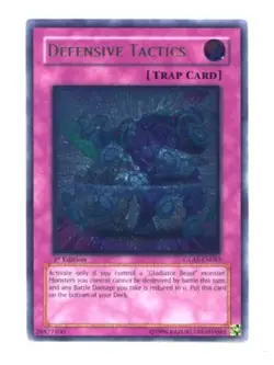Yugioh! LP Defensive Tactics - GLAS-EN083 - Ultimate Rare - Unlimited Edition Li - Image 1