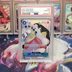 PSA 10 Gem Mint Boa Hancock Gift Collection Promo OP02-059 Graded One Piece Card - Image 1
