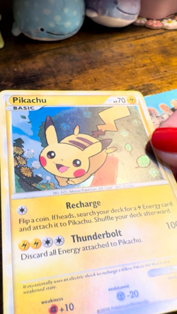 Pokemon Pikachu Card Lot (3) HGSS03/SM76/SM81 PROMO HOLO LOT: LP. Free Shipping! - Image 2
