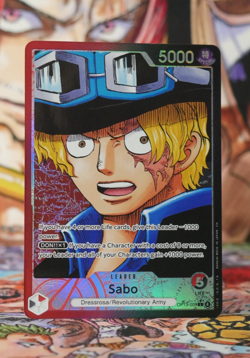 One Piece TCG OP13-004 Sabo Alt Art Leader AA Card Game CCG English - Image 1
