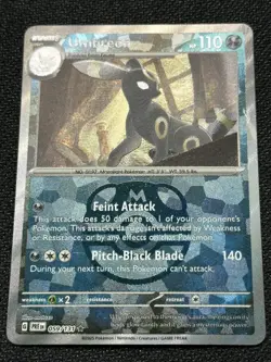 NM Umbreon (Masterball) 059/131 Prismatic Evolutions Reverse Holo Pokemon Card - Image 3