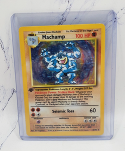 Machamp 8/102 Base Set 1st Edition Holo Rare Pokemon Card - Image 1