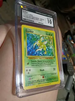CGC Pristine 10 Scyther 006/034 Pokemon TCG Trading Card Classic Holo Graded - Image 1