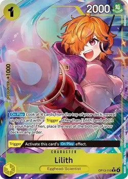 Lilith (Alternate Art) OP13-113 English R Carrying On His Will One Piece Card - Image 1