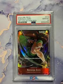 PSA 10 Roronoa Zoro ST01 013 Gift Collection 2023 One Piece Card Game English - Image 1