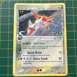 POKEMON EX DELTA SPECIES REVERSE HOLO STAMPED LATIAS CARD 8/113 - Image 1