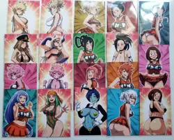 My Hero Academia Frosted Waifu Cards - Image 1