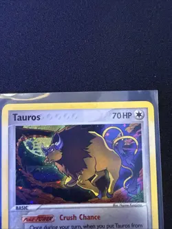 Tauros 12/100 Holo Rare EX Crystal Guardians Pokemon Card NM - Image 2
