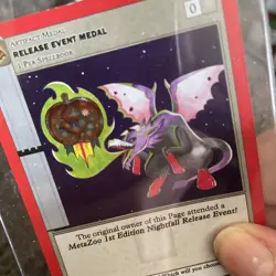 Release Event Medal Promo Card Sealed MetaZoo Nightfall First Edition Rev Holo - Image 3