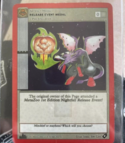 Release Event Medal Promo Card Sealed MetaZoo Nightfall First Edition Rev Holo - Image 4