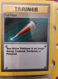 Full Heal Trainer Card 82/102 - 1999 Pokemon Base Set - WOTC - Vintage - NM - Image 1