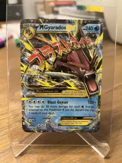 2016 Pokemon XY Breakpoint - M Gyarados EX Ultra Rare Holo Card 27/122 - NM - Image 1