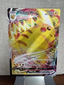 Pokemon Pikachu VMAX SWSH286 Black Star Promos Full Art Holo Trading Card 2023 - Image 1