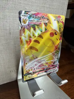 Pokemon Pikachu VMAX SWSH286 Black Star Promos Full Art Holo Trading Card 2023 - Image 2